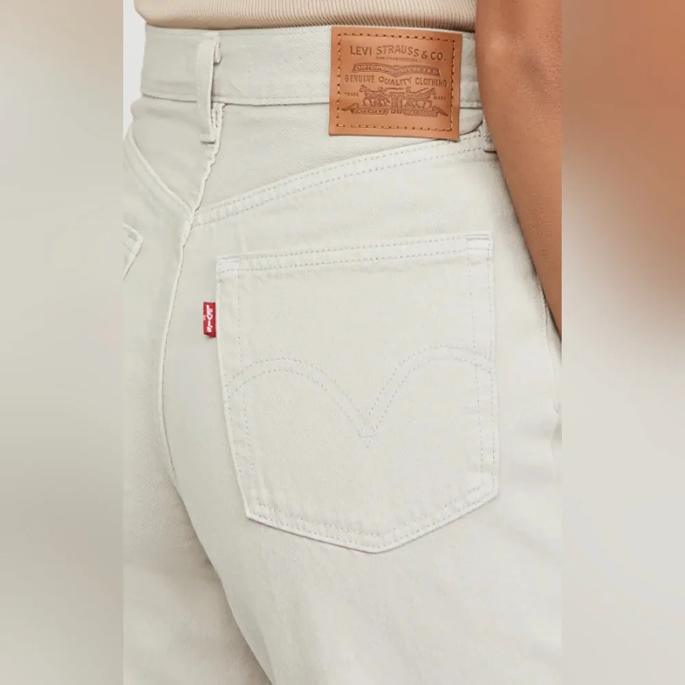 Levi's Premium High Loose Jeans Pants Mushroom Grey Gray - Picture 5 of 14